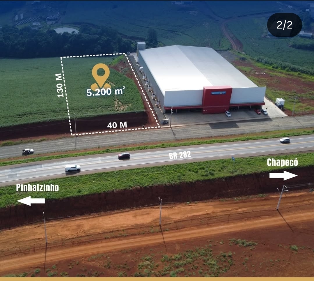 Terreno em condomínio industrial à venda em Pinhalzinho/SC · PropWase